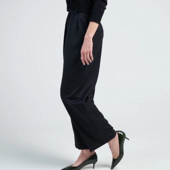 NWT Kallmeyer- houghton pleated black trousers size 8 - Picture 2 of 4